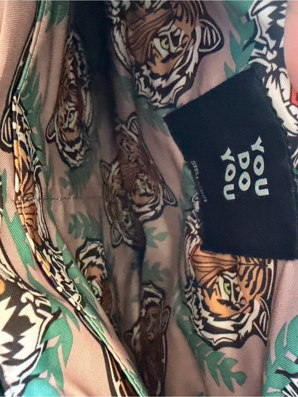 Stella & Dot Camo Crossbody with Pink Strap - Picture 3 of 3